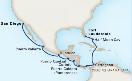 Da Fort Lauderdale a San Diego attraversando il canale di Panama